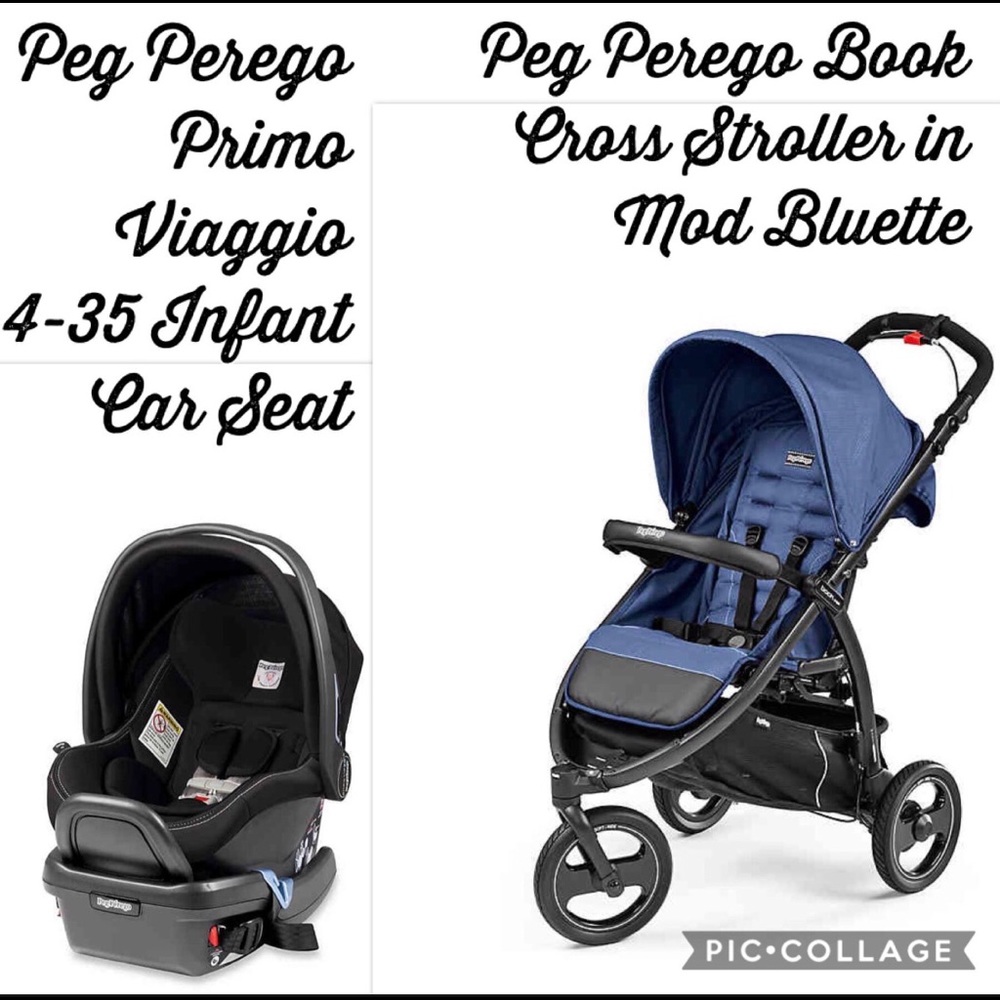 Peg Perego Primo  car seat & Book cross st…